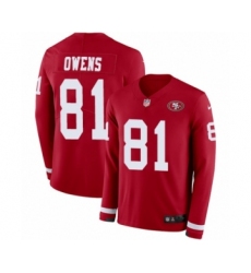Men's Nike San Francisco 49ers #91 Arik Armstead Limited Red Therma Long Sleeve NFL Jersey