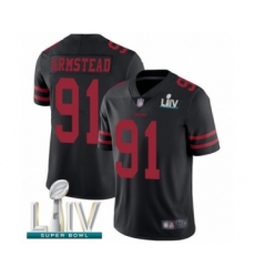 Men's San Francisco 49ers #91 Arik Armstead Black Alternate Vapor Untouchable Limited Player Super Bowl LIV Bound Football Jersey