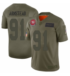 Youth San Francisco 49ers #91 Arik Armstead Limited Camo 2019 Salute to Service Football Jersey