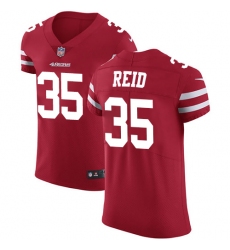 Men's Nike San Francisco 49ers #35 Eric Reid Red Team Color Vapor Untouchable Elite Player NFL Jersey