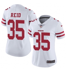 Women's Nike San Francisco 49ers #35 Eric Reid Elite White NFL Jersey