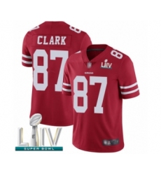 Men's San Francisco 49ers #87 Dwight Clark Red Team Color Vapor Untouchable Limited Player Super Bowl LIV Bound Football Jersey