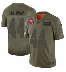 Women's San Francisco 49ers #44 Tom Rathman Limited Camo 2019 Salute to Service Football Jersey