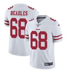 Youth Nike San Francisco 49ers #68 Zane Beadles Elite White NFL Jersey