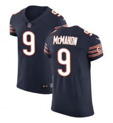 Men's Nike Chicago Bears #9 Jim McMahon Navy Blue Team Color Vapor Untouchable Elite Player NFL Jersey