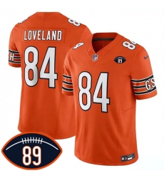 Men's Chicago Bears #84 Colston Loveland Orange 2026 F.U.S.E. With Mike Ditka 89 Vapor Untouchable Limited Football Stitched Jersey