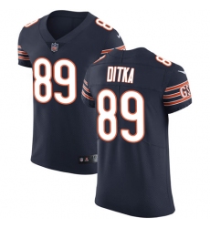Men's Nike Chicago Bears #89 Mike Ditka Navy Blue Team Color Vapor Untouchable Elite Player NFL Jersey