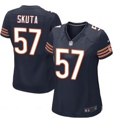 Women's Nike Chicago Bears #57 Dan Skuta Game Navy Blue Team Color NFL Jersey