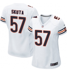 Women's Nike Chicago Bears #57 Dan Skuta Game White NFL Jersey