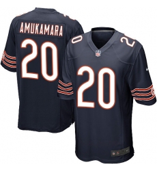 Men's Nike Chicago Bears #20 Prince Amukamara Game Navy Blue Team Color NFL Jersey
