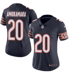Women's Nike Chicago Bears #20 Prince Amukamara Elite Navy Blue Team Color NFL Jersey