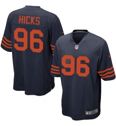 Men's Nike Chicago Bears #96 Akiem Hicks Game Navy Blue Alternate NFL Jersey