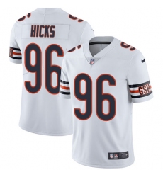 Youth Nike Chicago Bears #96 Akiem Hicks Elite White NFL Jersey