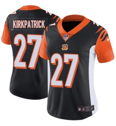 Women's Nike Cincinnati Bengals #27 Dre Kirkpatrick Elite Black Team Color NFL Jersey