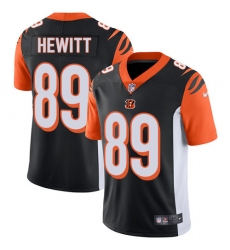 Youth Nike Cincinnati Bengals #89 Ryan Hewitt Elite Black Team Color NFL Jersey
