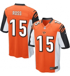 Youth Nike Cincinnati Bengals #15 John Ross Game Orange Alternate NFL Jersey