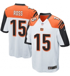 Youth Nike Cincinnati Bengals #15 John Ross Game White NFL Jersey