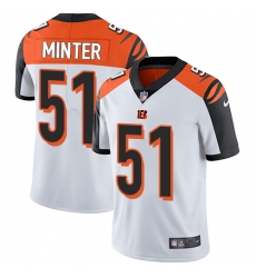 Youth Nike Cincinnati Bengals #51 Kevin Minter Elite White NFL Jersey