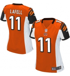 Women's Nike Cincinnati Bengals #11 Brandon LaFell Game Orange Alternate NFL Jersey