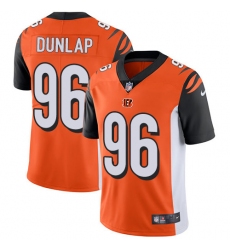 Youth Nike Cincinnati Bengals #96 Carlos Dunlap Elite Orange Alternate NFL Jersey