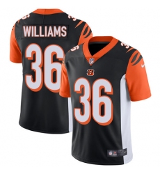 Youth Nike Cincinnati Bengals #36 Shawn Williams Vapor Untouchable Limited Black Team Color NFL Jersey