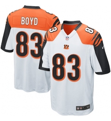 Men's Nike Cincinnati Bengals #83 Tyler Boyd Game White NFL Jersey