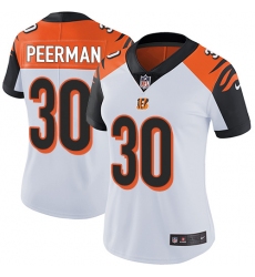 Women's Nike Cincinnati Bengals #30 Cedric Peerman Elite White NFL Jersey