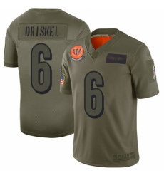 Women's Cincinnati Bengals #6 Jeff Driskel Limited Camo 2019 Salute to Service Football Jersey