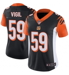 Women's Nike Cincinnati Bengals #59 Nick Vigil Elite Black Team Color NFL Jersey