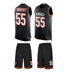 Men's Nike Cincinnati Bengals #55 Vontaze Burfict Limited Black Tank Top Suit NFL Jersey
