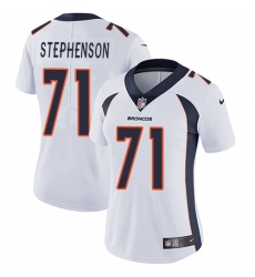 Women's Nike Denver Broncos #71 Donald Stephenson Elite White NFL Jersey