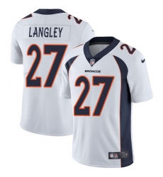 Youth Nike Denver Broncos #27 Brendan Langley Elite White NFL Jersey