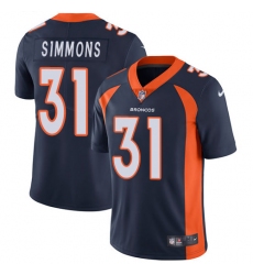 Youth Nike Denver Broncos #31 Justin Simmons Elite Navy Blue Alternate NFL Jersey