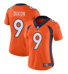 Women's Nike Denver Broncos #9 Riley Dixon Elite Orange Team Color NFL Jersey