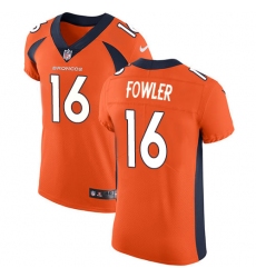 Men's Nike Denver Broncos #16 Bennie Fowler Orange Team Color Vapor Untouchable Elite Player NFL Jersey