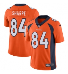 Youth Nike Denver Broncos #84 Shannon Sharpe Orange Team Color Vapor Untouchable Limited Player NFL Jersey