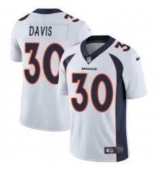 Youth Nike Denver Broncos #30 Terrell Davis Elite White NFL Jersey