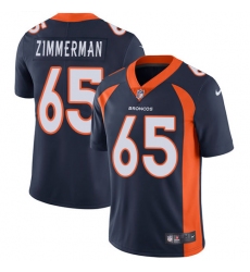 Youth Nike Denver Broncos #65 Gary Zimmerman Elite Navy Blue Alternate NFL Jersey
