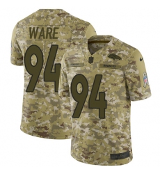 Youth Nike Denver Broncos #94 DeMarcus Ware Limited Camo 2018 Salute to Service NFL Jersey