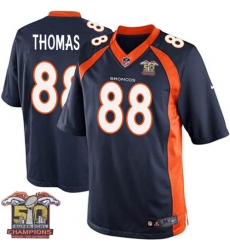 Youth Nike Denver Broncos #88 Demaryius Thomas Elite Navy Blue Alternate Super Bowl 50 Champions NFL Jersey