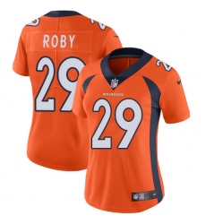 Women's Nike Denver Broncos #29 Bradley Roby Orange Team Color Vapor Untouchable Limited Player NFL Jersey