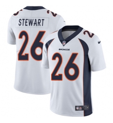 Youth Nike Denver Broncos #26 Darian Stewart Elite White NFL Jersey