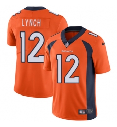 Youth Nike Denver Broncos #12 Paxton Lynch Elite Orange Team Color NFL Jersey