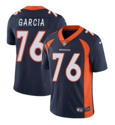 Youth Nike Denver Broncos #76 Max Garcia Elite Navy Blue Alternate NFL Jersey