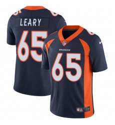Men's Nike Denver Broncos #65 Ronald Leary Navy Blue Alternate Vapor Untouchable Limited Player NFL Jersey