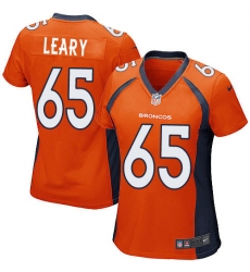 Women's Nike Denver Broncos #65 Ronald Leary Game Orange Team Color NFL Jersey