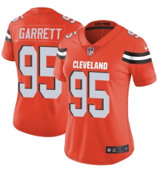 Women's Nike Cleveland Browns #95 Myles Garrett Elite Orange Alternate NFL Jersey