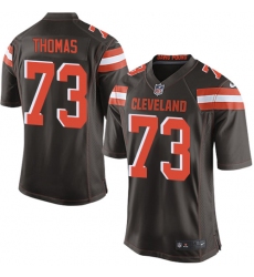 Men's Nike Cleveland Browns #73 Joe Thomas Game Brown Team Color NFL Jersey