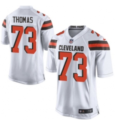 Men's Nike Cleveland Browns #73 Joe Thomas Game White NFL Jersey