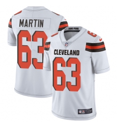 Youth Nike Cleveland Browns #63 Marcus Martin Elite White NFL Jersey
